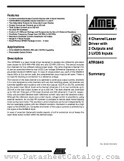 ATR0840 datasheet pdf Atmel
