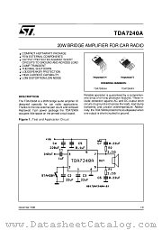 TDA7240AV datasheet pdf ST Microelectronics