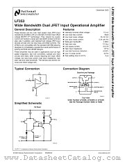 LF353N datasheet pdf National Semiconductor