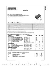 BCW89 datasheet pdf Fairchild Semiconductor