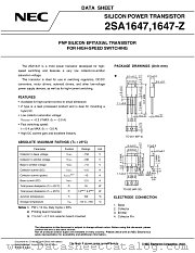 2SA1647-Z-T2 datasheet pdf NEC