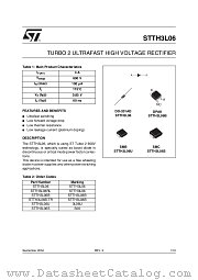 STTH3L06RL datasheet pdf ST Microelectronics