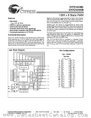 CY7C1019B-15VC datasheet pdf Cypress