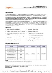 HY57V643220C(L)T(P)-8(I) datasheet pdf Hynix Semiconductor