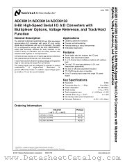 ADC08134CIWM datasheet pdf National Semiconductor