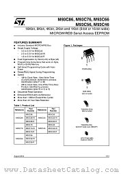 M93C86-WDW6T datasheet pdf ST Microelectronics