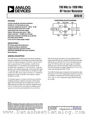 AD8340ACPZ-REEL7 datasheet pdf Analog Devices