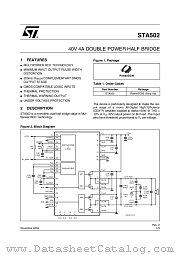 STA50213TR datasheet pdf ST Microelectronics