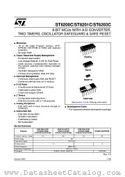 ST6201BB6/GEN datasheet pdf ST Microelectronics