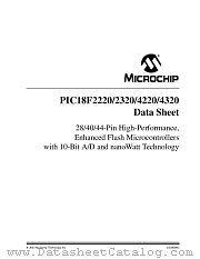 PIC18F4320-I/PT datasheet pdf Microchip