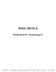 W86L785TS-S datasheet pdf Winbond Electronics