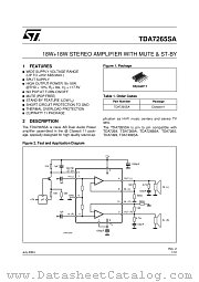 TDA7265SA datasheet pdf ST Microelectronics