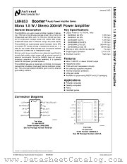 LM4853LDX datasheet pdf National Semiconductor