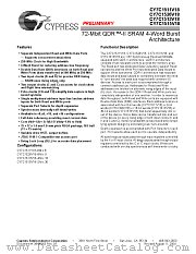 CY7C1513V18-250BZC datasheet pdf Cypress