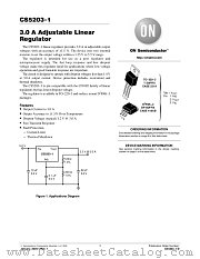 CS5203-1GT3 datasheet pdf ON Semiconductor