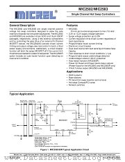 MIC2582 datasheet pdf Micrel Semiconductor