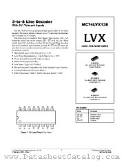 MC74LVX138DTR2 datasheet pdf ON Semiconductor