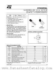 STQ2NF06L datasheet pdf ST Microelectronics