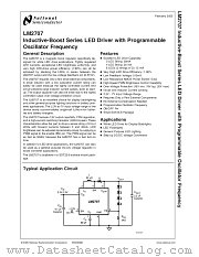 LM2707MFX datasheet pdf National Semiconductor