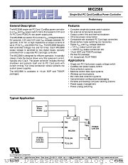 MIC2566 datasheet pdf Micrel Semiconductor