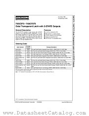 74AC373MTCX datasheet pdf Fairchild Semiconductor