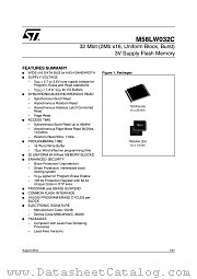 M58LW032C90ZA1 datasheet pdf ST Microelectronics