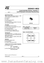 ESDA6V1-4BC datasheet pdf ST Microelectronics