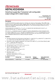 HD74LVCC4245A datasheet pdf Renesas