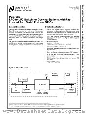 PC87382 datasheet pdf National Semiconductor