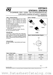 STB75N15 datasheet pdf ST Microelectronics