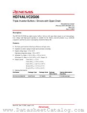 HD74ALVC2G06 datasheet pdf Renesas