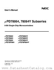 UPD78062YGC-XXX-8EU datasheet pdf NEC