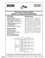 DAC7624P datasheet pdf Texas Instruments