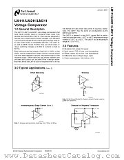 LM111J/883 datasheet pdf National Semiconductor