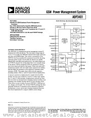 ADP3401ARU-REEL datasheet pdf Analog Devices
