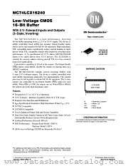 MC74LCX16240 datasheet pdf ON Semiconductor