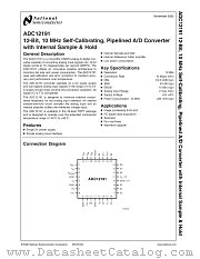 ADC12191CIVT datasheet pdf National Semiconductor