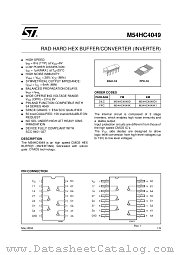 M54HC4049 datasheet pdf ST Microelectronics