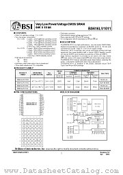 BS616LV1011 datasheet pdf Brilliance Semiconductor