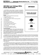 MPC9229 datasheet pdf Freescale (Motorola)