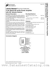 LM4952 datasheet pdf National Semiconductor
