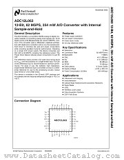 ADC12L063EVAL datasheet pdf National Semiconductor