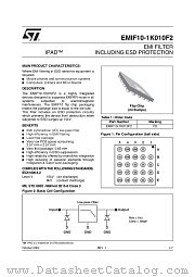 EMIF10-1K010F2 datasheet pdf ST Microelectronics