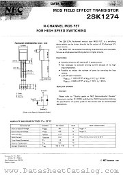 2SK1274-T datasheet pdf NEC