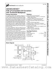 ADC0817CCN datasheet pdf National Semiconductor