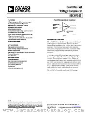 ADCMP565BP datasheet pdf Analog Devices