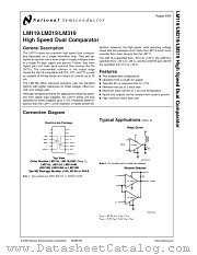 LM319 MWA datasheet pdf National Semiconductor