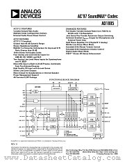 AD1885JST-REEL datasheet pdf Analog Devices