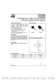 STP40N20 datasheet pdf ST Microelectronics
