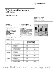 HLMP-3519-GJ000 datasheet pdf Agilent (Hewlett-Packard)